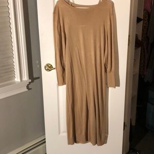 Brown/beige maxi dress
